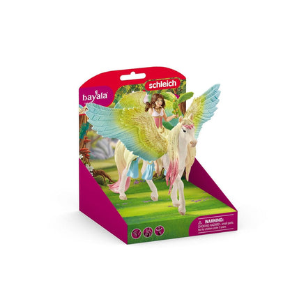Schleich Figuras de colección Hada Surah con pegaso brillante coleccionable Bayala - Schleich SCH70566