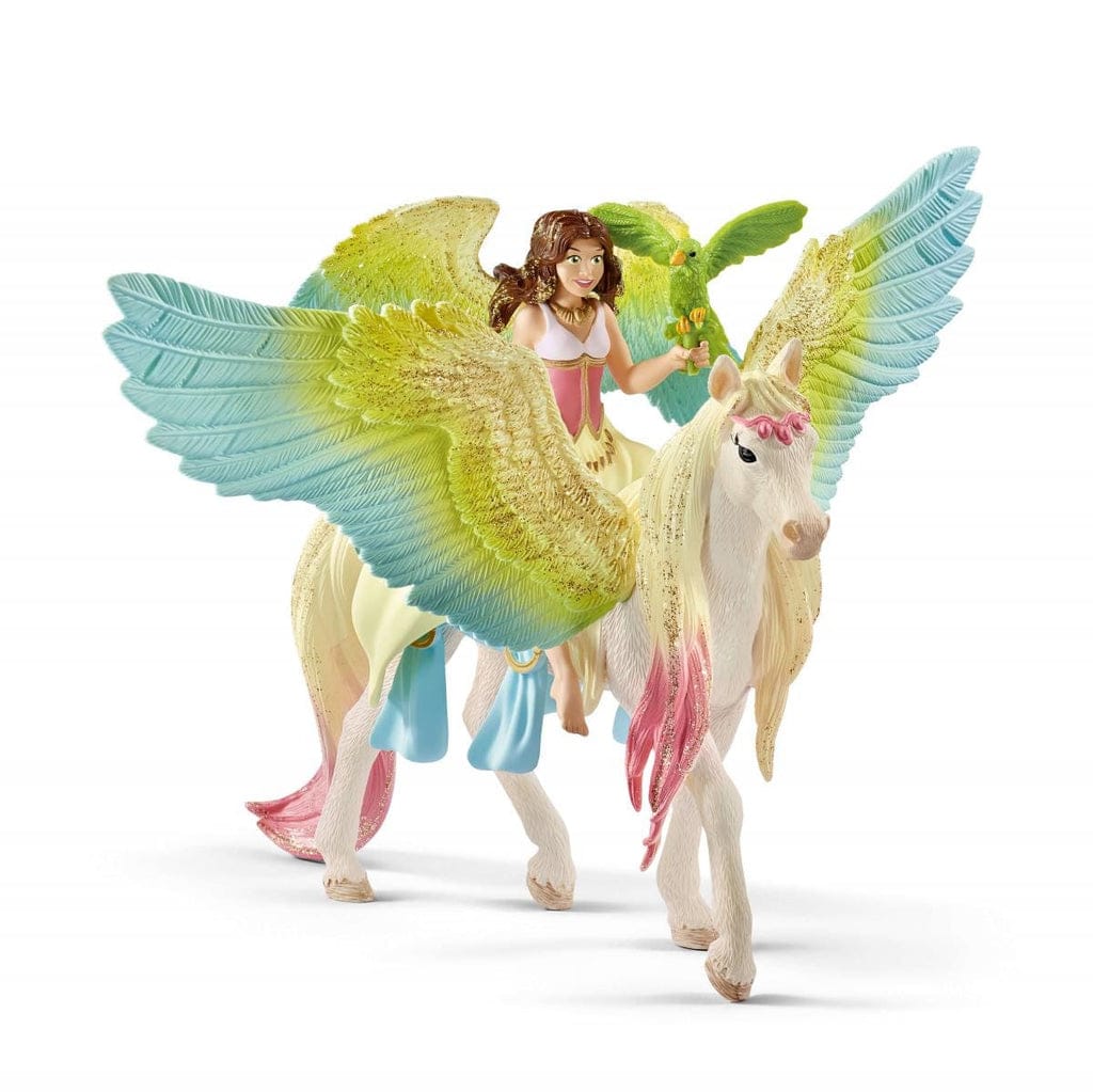 Schleich Figuras de colección Hada Surah con pegaso brillante coleccionable Bayala - Schleich SCH70566