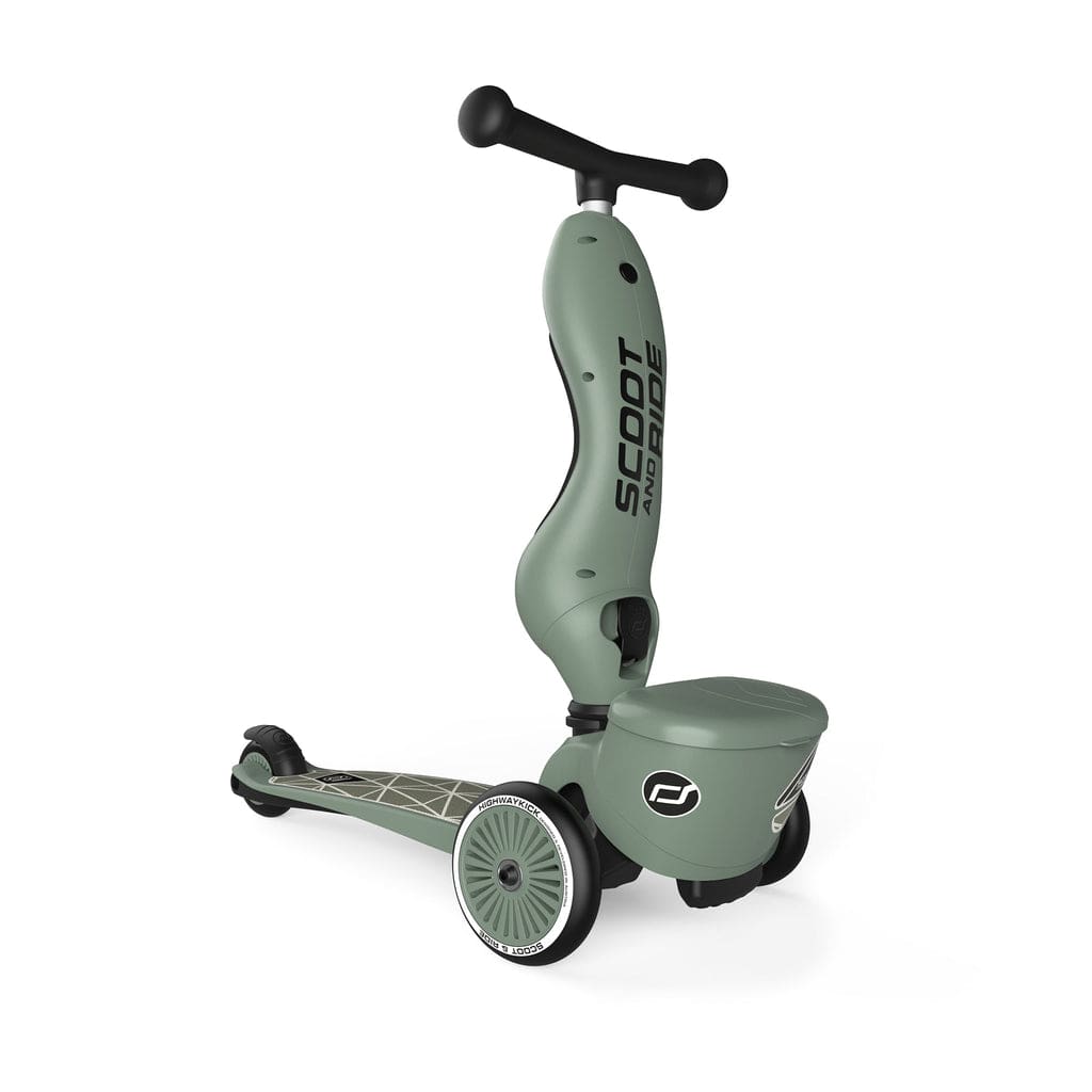 SCOOT AND RIDE Scooter Scooter 2 en 1 Highwaykick 1 LifeStyle Líneas Verdes S266