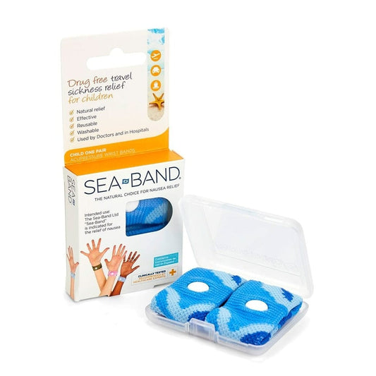 SEA BAND Seguridad 2 pulseras Anti-mareo Sea Band Niño- Celeste SA6453C