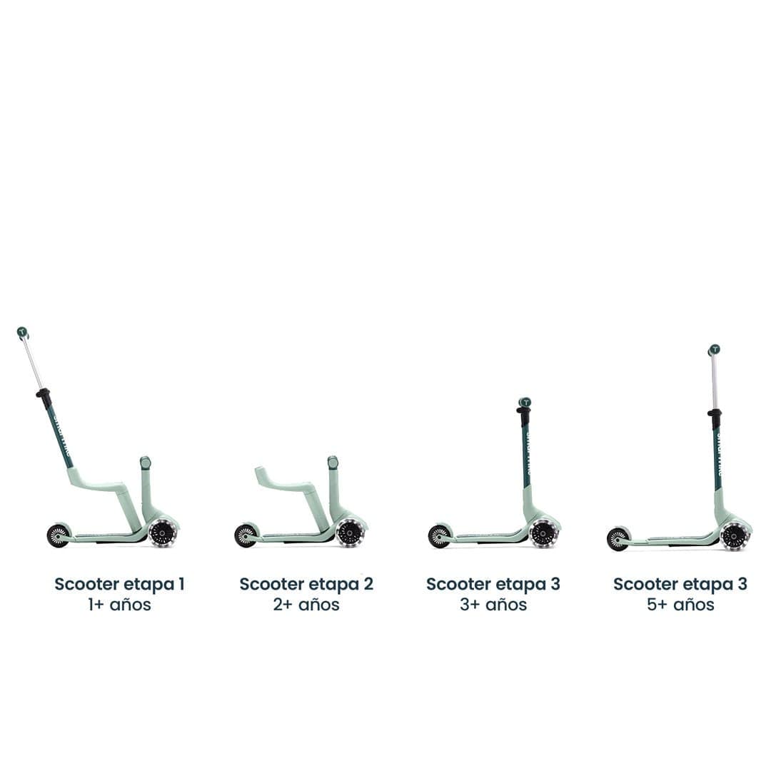 Smartrike Scooter Scooter 3 en 1 Xtend Mini Ride Sage green - Smartrike SMTK2501304