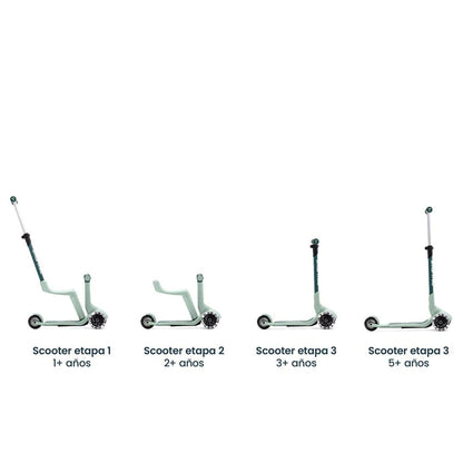Smartrike Scooter Scooter 3 en 1 Xtend Mini Ride Sage green - Smartrike SMTK2501304