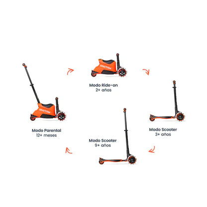 Smartrike Scooter Scooter 3 en 1 Xtend Ride On Orange - Smartrike SMTK2401303