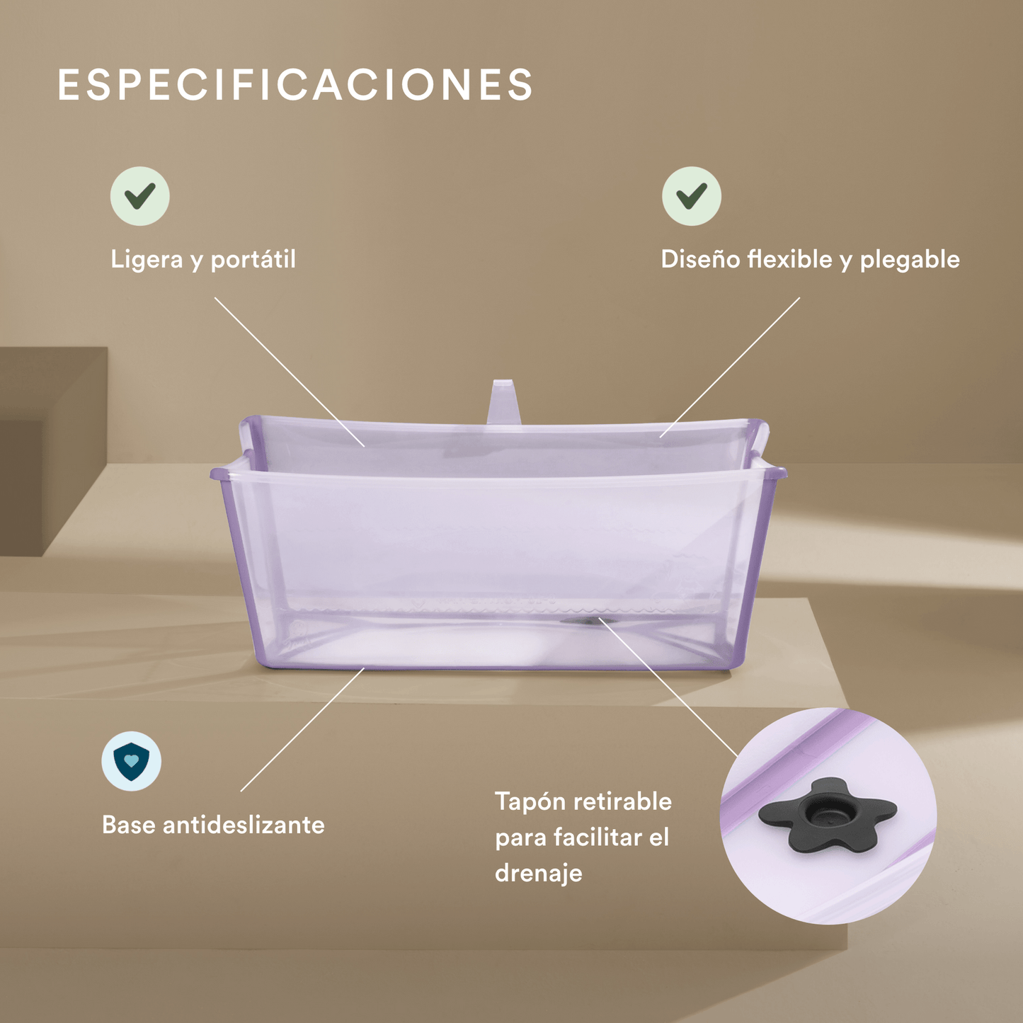 Stokke Tinas Tina Flexi Bath lavanda - Stokke 531914