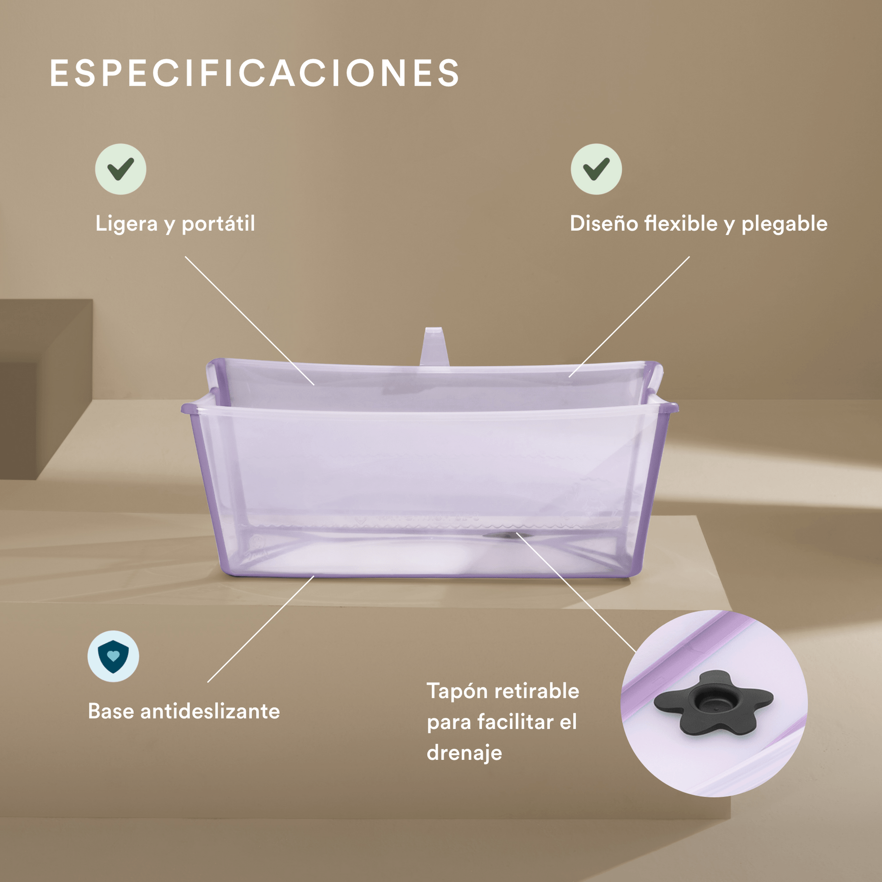 Stokke Tinas Tina Flexi Bath lavanda - Stokke 531914