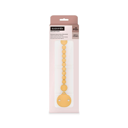 Suavinex Accesorios bebé Porta Chupete de Silicona Mostaza 401520