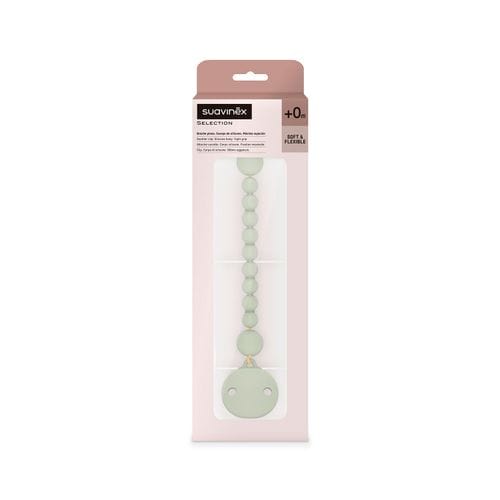 Suavinex Accesorios bebé Porta Chupete de Silicona Verde 401521
