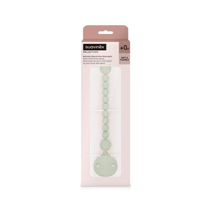 Suavinex Accesorios bebé Porta Chupete de Silicona Verde 401521