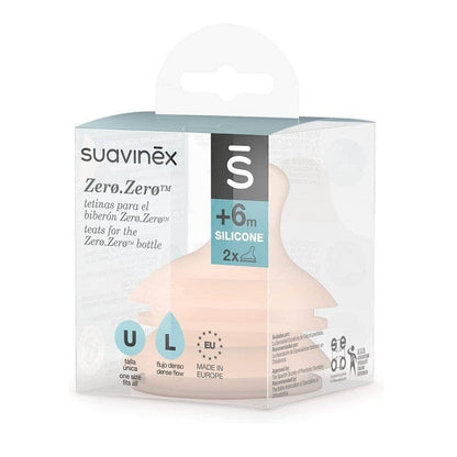 Suavinex Alimentación Repuesto de Tetina fisiológica flujo adaptable 2 unidades 306384