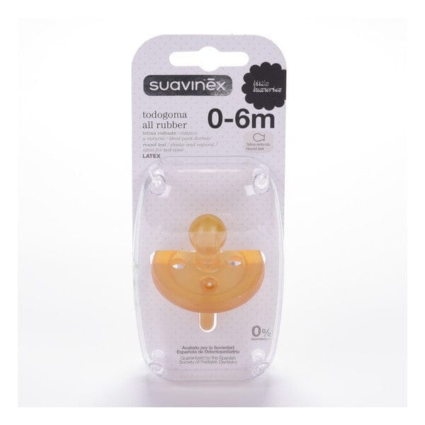 Suavinex Chupete Chupete Todo Goma con Tetina Redonda de Látex 0 a 6 meses - Suavinex 300073
