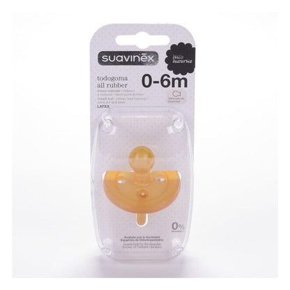 Suavinex Chupete Chupete Todo Goma con Tetina Redonda de Látex 0 a 6 meses - Suavinex 300073