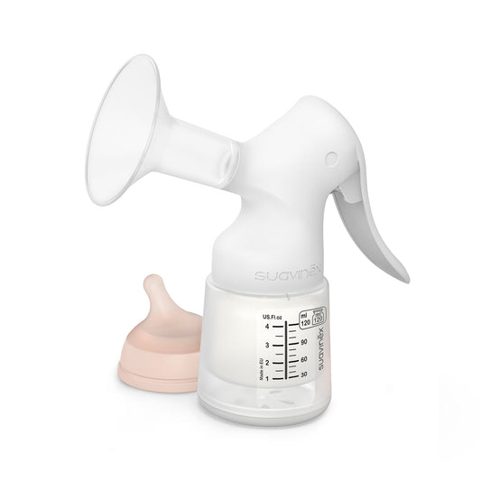 Suavinex Lactancia Materna Extractor de leche manual con mamadera Zero Zero- Suavenix 302466