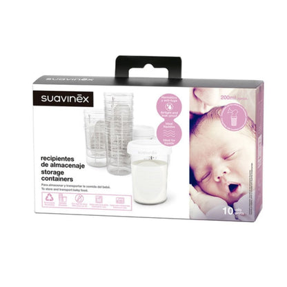 Suavinex Lactancia Materna Tarritos de almacenaje 10 uds - Suavinex 304594