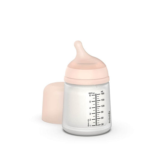 Suavinex Mamadera Mamadera Zero Zero 180 ml Tetina flujo adaptable - Suavinex 304590
