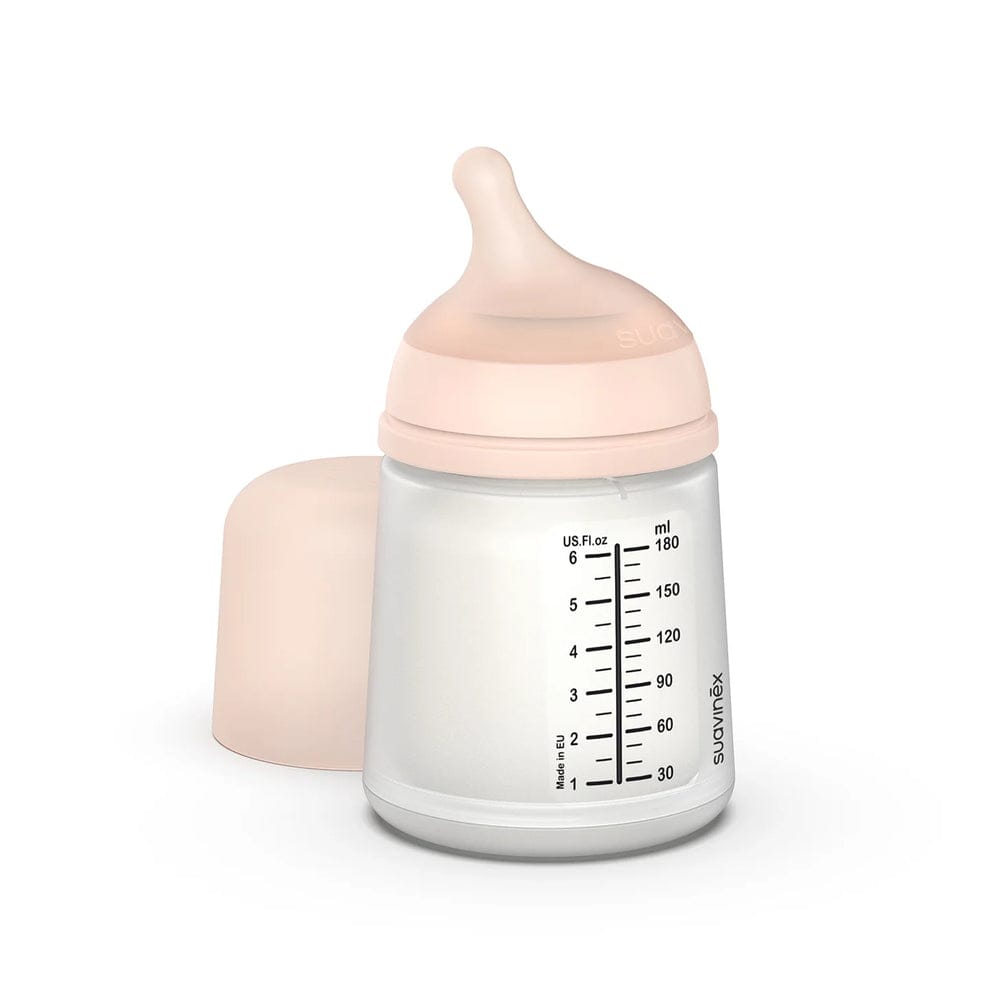 Suavinex Mamadera Pack Zero Zero Mamadera Flujo Adaptable 180ml + Chupete Zero Zero -2/2 meses - Suavinex 307775
