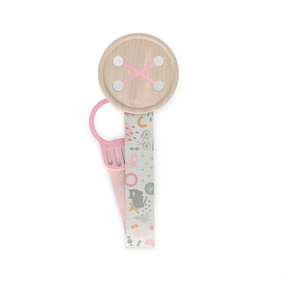 Suavinex Portachupete Portachupete Cinta Boton Walk Rosa - Suavinex 308225