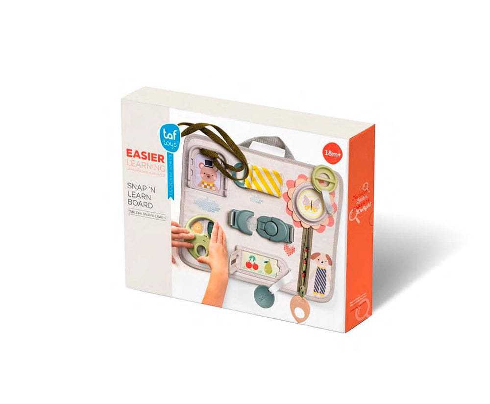 Taf Toys Juguetes de actividades para bebés Tablero de actividades Snapn Learn - Taf Toys 13485