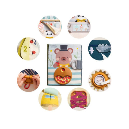 Taf Toys Libros de Tela Libro sensorial Fantasy Busy book - Taf Toys 13655