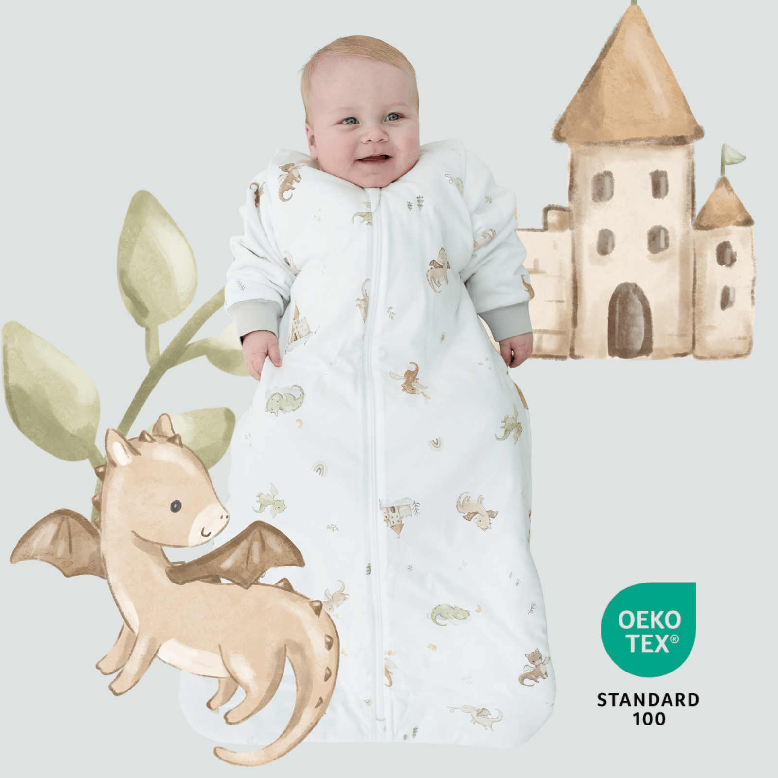The Dream Bag Sacos de Dormir Saquito de Dormir Dragons 0–6 meses TOG 2.5 – The Dream Bag DB-SL6-25-1