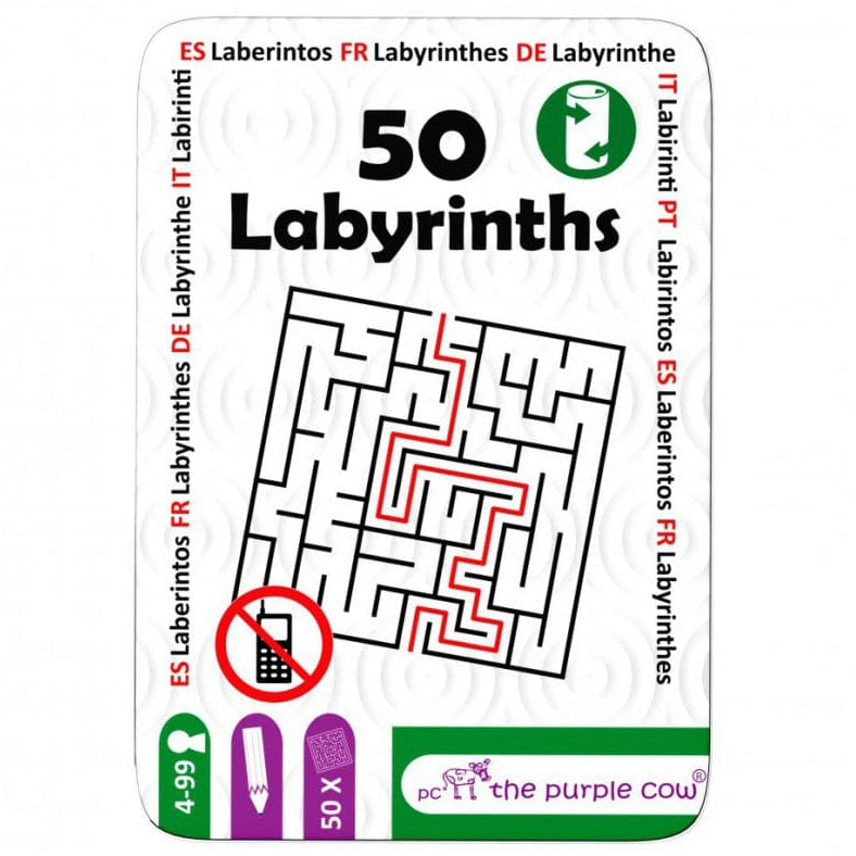 The Purple Cow Destreza y Habilidades 50 Juegos - Laberintos - The Purple Cow TPC603