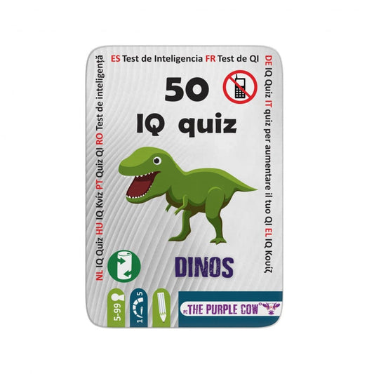 The Purple Cow Destreza y Habilidades 50 Juegos - Test de Inteligencia Dinos - The Purple Cow TPC3361