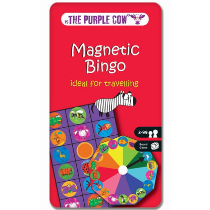 The Purple Cow Juegos de mesa Juego Magnético de Viaje - Bingo Animal - The Purple Cow TPC061