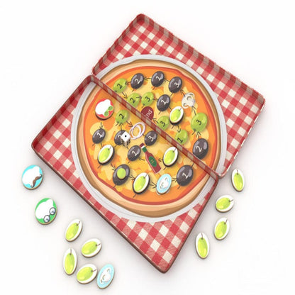 The Purple Cow Juegos de mesa Juego Magnético de Viaje - Carrera de Pizza - The Purple Cow