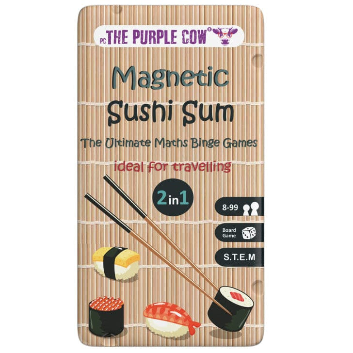 The Purple Cow Juegos de mesa Juego Magnético de Viaje - Sushi Sum - The Purple Cow TPC6909