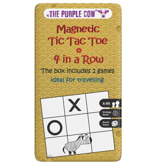 The Purple Cow Juegos de mesa Juego Magnético de Viaje - Tic Tac Toe - The Purple Cow TPC018