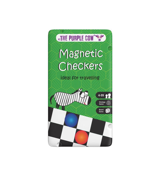 The Purple Cow Juegos Magnéticos Juego Magnético de Viaje - Damas - The Purple Cow TPC797