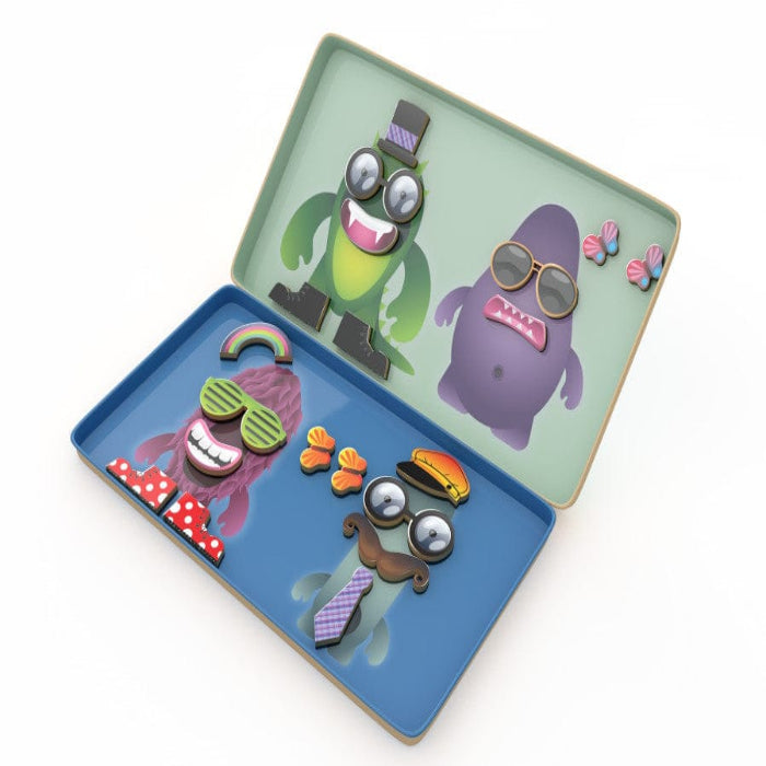 The Purple Cow Juegos Magnéticos Juego Magnético de Viaje - Fábrica de Monstruos - The Purple Cow TPC771