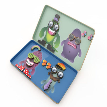 The Purple Cow Juegos Magnéticos Juego Magnético de Viaje - Fábrica de Monstruos - The Purple Cow TPC771