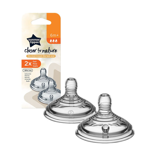 Tommee Tippee Alimentación Repuesto de Tetina Closer to Nature flujo rápido 6+ TT42112452