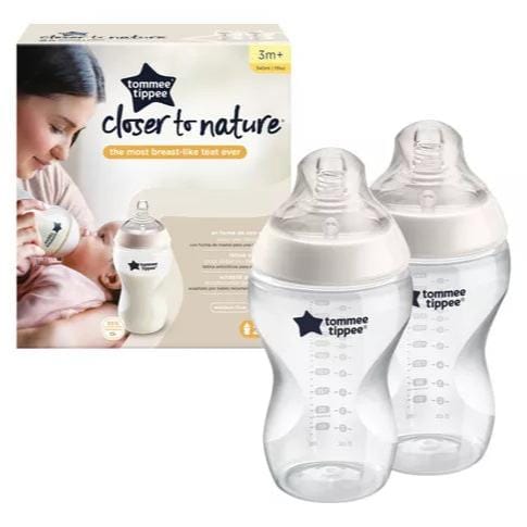 Tommee Tippee Mamadera Set de 2 mamaderas natural start de 340 ml - Tommee Tippee TT42262087