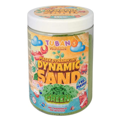 Tuban Arte / Manualidades Arena dinámica 1 kg Verde - Tuban TU3555