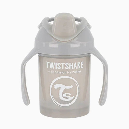 Twistshake Alimentación Vaso Mini Cup Antiderrame 230 ml 4M+ gris pastel - Twistshake TS339