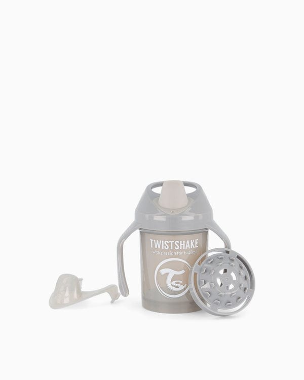 Twistshake Alimentación Vaso Mini Cup Antiderrame 230 ml 4M+ gris pastel - Twistshake TS339