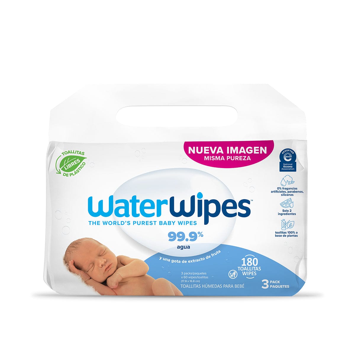 Toallitas Húmedas WaterWipes 3x60 Unidades