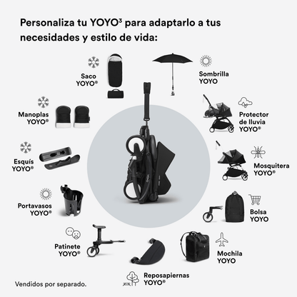 YOYO by Stokke Accesorios para coches Pack Recién Nacido 0+ para Coche Ultracompacto Stokke YOYO³ - Negro - YOYO by Stokke 646203