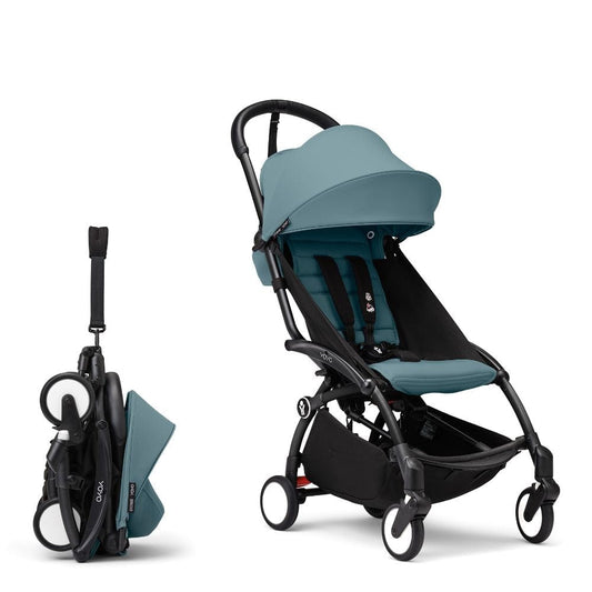 YOYO by Stokke Coche Coche YOYO 3 6+ Aqua - Chasis negro - Yoyo by Stokke PACKYOYO3AQUA6N