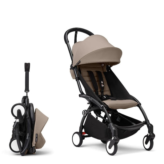 YOYO by Stokke Coche Coche YOYO 3 6+ Taupe - Chasis negro - Yoyo by Stokke PACKYOYO3TAUPE6N