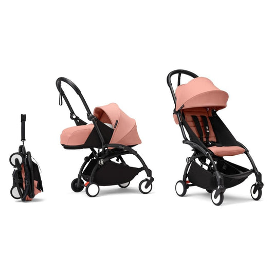 YOYO by Stokke Coche Coche YOYO3 0+ y 6+ Ginger - Chasis negro - Yoyo by Stokke PACKYOYO3GINGER06N