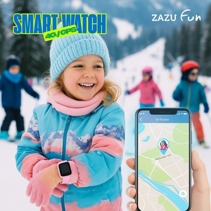 Zazu Accesorios Reloj inteligente Smartwatch con Teléfono y GPS 4G rosa - Zazu ZA-WATCH-02