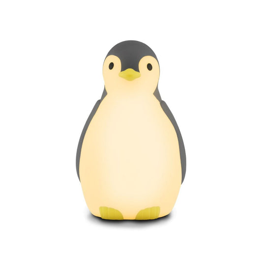 Zazu Luz Nocturna / Espantacuco Luz nocturna con educador de sueño pam pingüino gris - Zazu ZA-PAM-01