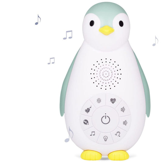 Zazu Maquina de Ruido Blanco Ruido Blanco y luz de noche con sensor de llanto / pingüino zoe blue ZA-ZOE-02