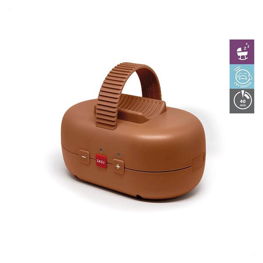 Zazu Mecedor de Coches Mecedor portátil recargable para coches con sensor de llanto / baby Rocker marrón - Zazu ZA-ROCKER-02