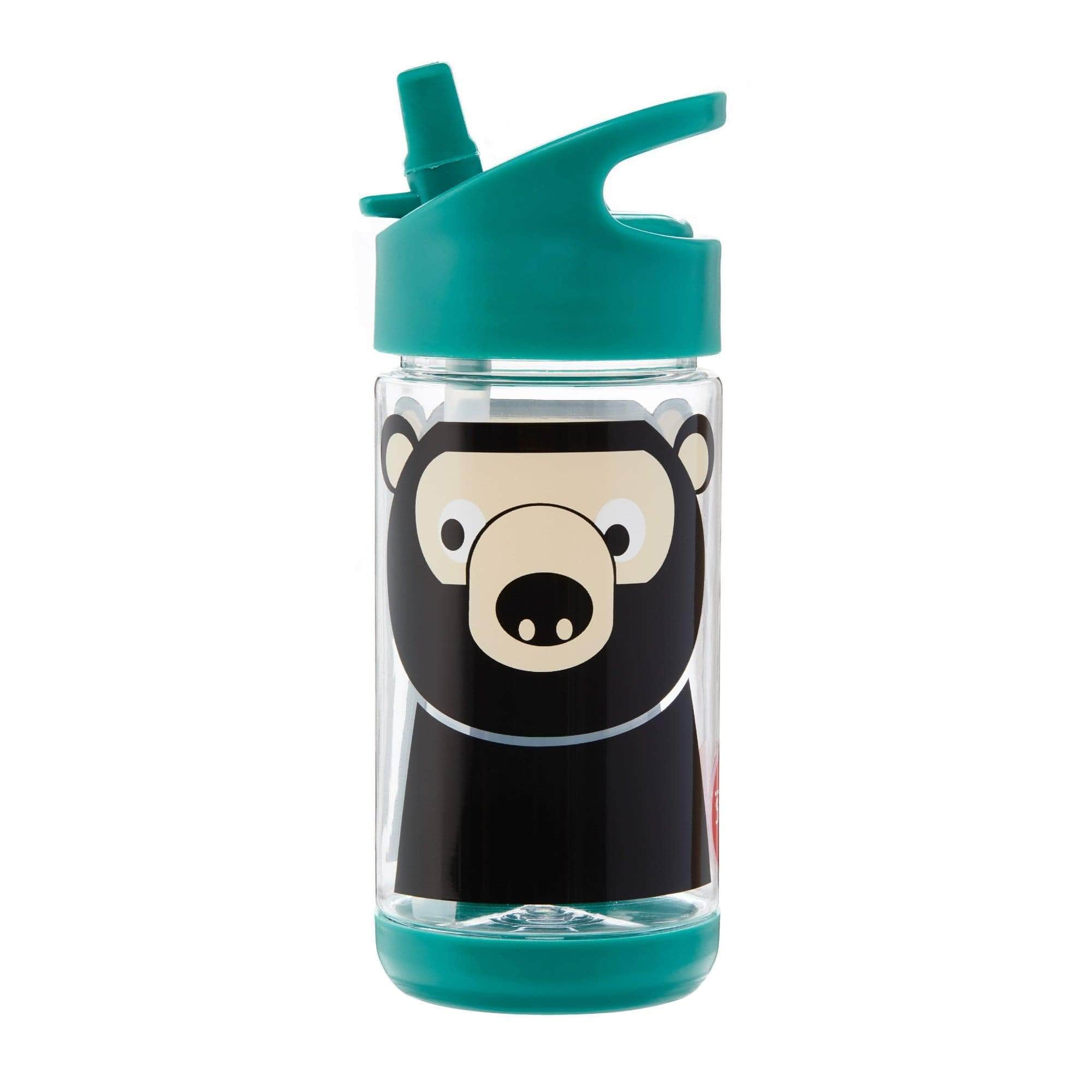 Botella plástica para agua oso