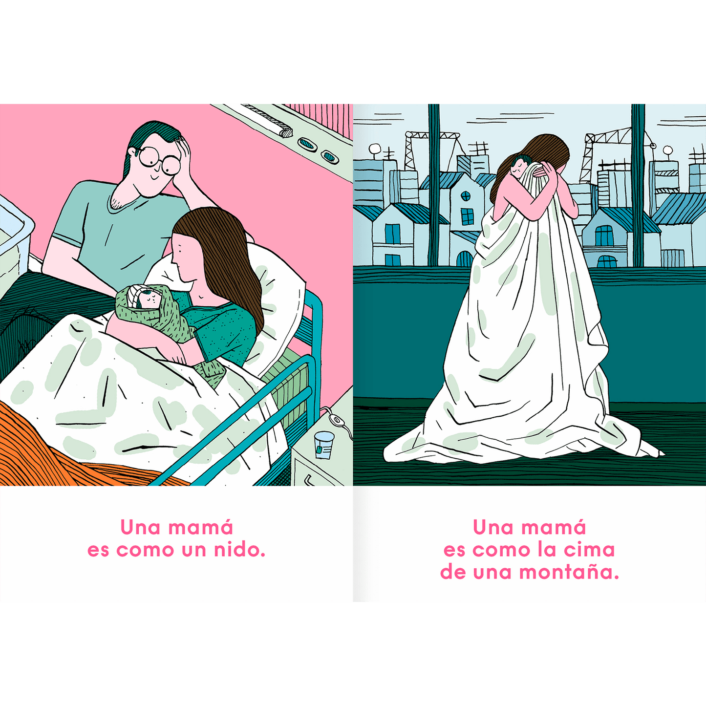 AMANUTA Libros Una mamá es como una casa 978-956-364-129-5