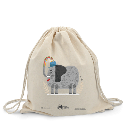AMANUTA Mochila Mochila Con Estampado De Elefante MOCHELE01