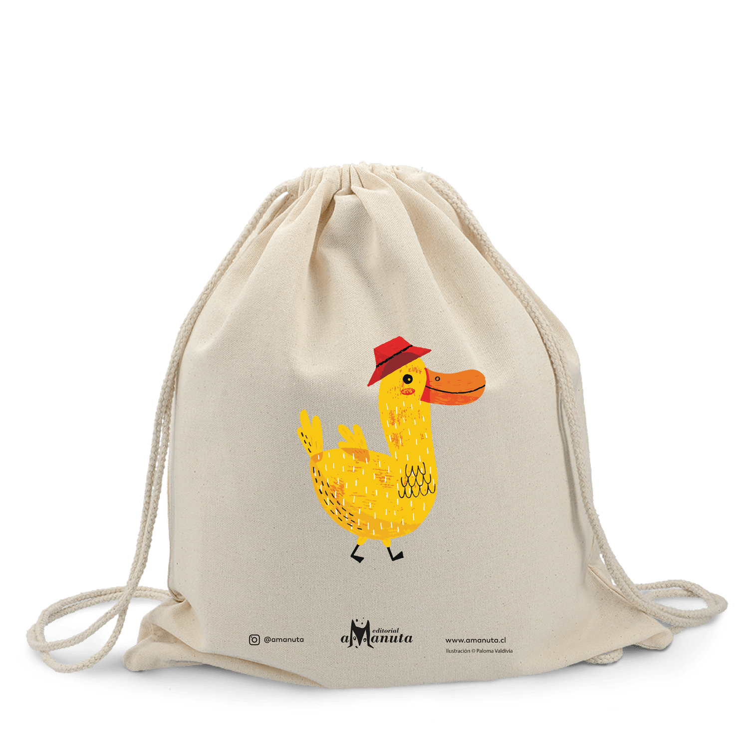AMANUTA Mochila Mochila Con Estampado De Pato MOCHPAT01